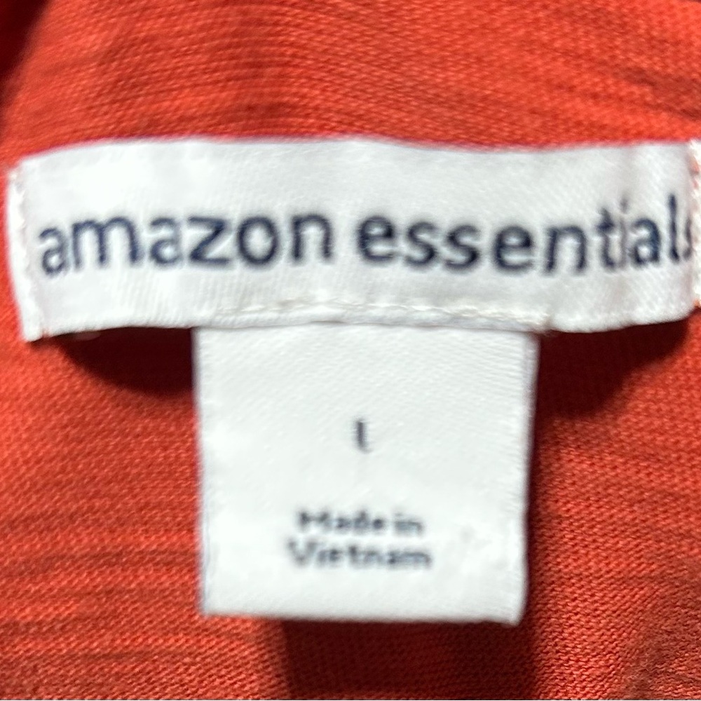 Amazon Essentials Orange Mini Dress With Pockets - image 3